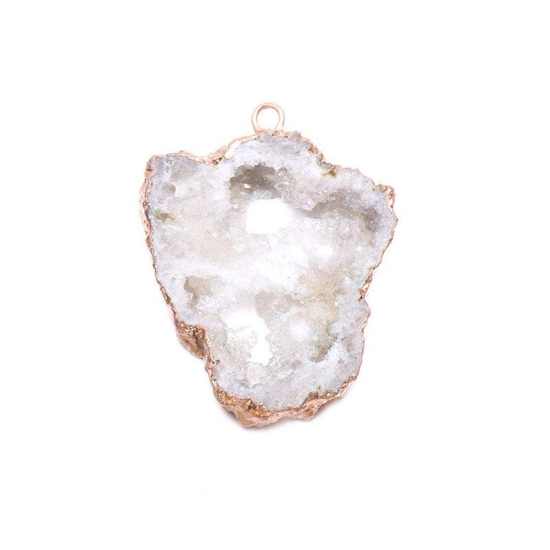 Zotoone 5 Pieces Natural Irregular Agate Charms Geode Quartz Slice Crystal Druzy Pendant for Necklace DIY Jewelry Making - Image 2